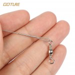 Goture 100Pcs Fishing Line With Fishhook Trace Wire Leader Swivel Snap Fishing Trace Lures Leash Spinning Expert