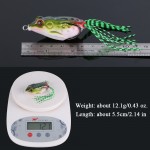 Goture 18pcs/9pcs Frog Fishing Lure 5.5cm/12.1g Topwater Wobble Artificial Bait Soft Lure For Bass Snakehead Fishing