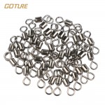 Goture 200pcs/lot Rolling Fishing Swivel MS Size 8, 6, 4, 2 Sea Rock Fishing tackle Fishhooks Accessories Strong Swivels