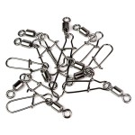 Goture 200pcs/lot Rolling Swivel With Nice Snap 14 12 8 6 4 3 2 Fishing Trackle Accessories Hook Lure Connector