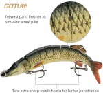 Goture 20cm/7.87in 65g/2.29oz  Fishing Lure Lifelike Wobbler Pike Multi-section Hard Lures Two Hooks Fishing Accessory 8 colors 