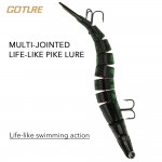 Goture 20cm/7.87in 65g/2.29oz  Fishing Lure Lifelike Wobbler Pike Multi-section Hard Lures Two Hooks Fishing Accessory 8 colors 