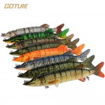 Goture 20cm/7.87in 65g/2.29oz  Fishing Lure Lifelike Wobbler Pike Multi-section Hard Lures Two Hooks Fishing Accessory 8 colors 