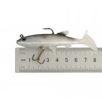 Goture 5pcs/lot Grey Soft Lure 8.5cm 16g Wobblers Artificial Bait Silicone Fishing Lures Sea Bass Carp Fishing Lead Fish Jig