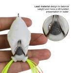 Goture 9pcs or 18pcs Top Water Frog Fishing Lure Fishing Tackle 5.5CM/12.5G Surface/Floating Artificial Soft Lure 