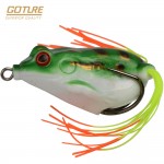 Goture 9pcs or 18pcs Top Water Frog Fishing Lure Fishing Tackle 5.5CM/12.5G Surface/Floating Artificial Soft Lure 