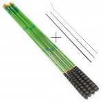 Goture Green Telescopic Fishing Rod Carbon Fiber Fishing Pole Ultra-light Carp Rod 3.6M 4.5M 5.4M 6.3M 7.2M+3 spare top tips