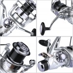 Goture Spinning Fishing Reel KM&KS Series Double Drag System Metal Spool Long Casting Carp Fishing Wheel For Fishing 5.2:1 