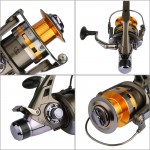 Goture Spinning Fishing Reel KM&KS Series Double Drag System Metal Spool Long Casting Carp Fishing Wheel For Fishing 5.2:1 