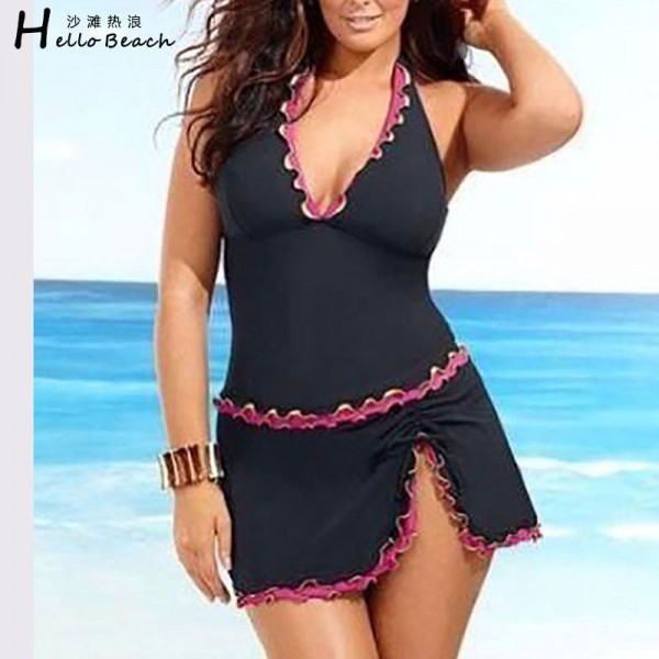 HELLO BEACH S-5XL Plus Size Tankini Women Swimwear Beach Wear Bathing Suit Swimsuit Women's Swimming Suit Large Size Swimwear