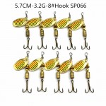 HENGJIA 10pcs Mixed size Metal Sequin Spinnerbait Fishing Lure Spoon Bait Fishing Tackle 20 kinds pesca peche japan lure fishing