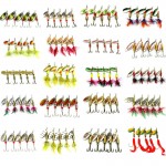 HENGJIA 10pcs Mixed size Metal Sequin Spinnerbait Fishing Lure Spoon Bait Fishing Tackle 20 kinds pesca peche japan lure fishing