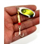 HENGJIA 1pcs Spoon Fishing Lure 7cm 8.8g Hard Fishing Spoon Lure Metal Jigging Lure Baits Spinnerbait Fishing Tackle