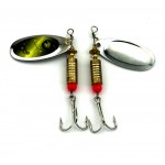 HENGJIA 1pcs Spoon Fishing Lure 7cm 8.8g Hard Fishing Spoon Lure Metal Jigging Lure Baits Spinnerbait Fishing Tackle