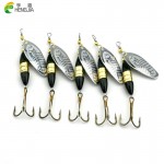 HENGJIA 5pcs Spoon Fishing Lure 8.5cm 18g Hard Fishing Spoon Lure Metal Jigging Lure Baits Spinner bait carp Fishing Tackle