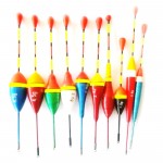 HENGJIA Brand 10Pcs Fishing Floats Set Buoy Bobber Fishing Light Stick Floats Flutuador Mix Size Color For Fishing