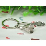 HJ Badminton Rackets Zinc Alloy Charm Keyring Keyfob Polished Chrome Classic 3D Pendant KeyChain Creative Gift Free shipping