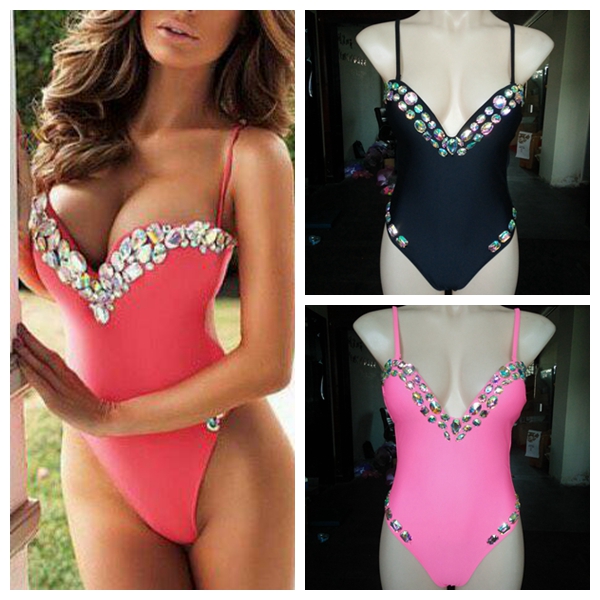 HOTTING ! 2016 VENUS VACATION New sexy bikini swimwear women crystal diamond beachwear rhinestone swimsuit