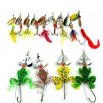 Hengjia 29pcs Spinners Fishing Lure Mixed color/Size/Weight 3~10G Metal Spoon Lures hard bait fishing tackle Atificial bait