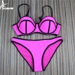 High Grade Nylon Bikinis 2016 Swimwear Women Bandage Swimsuits  Brazilian Push Up Bikini Set Bathing Suits Biquini Beach Wear