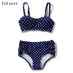 High Waist Bikini 2017 Women Push Up Swimwear Polka Dot Swimsuit Brazilian Bikini Bandeau Halter Bathing Suit biquini Beachwear