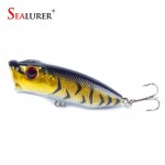 High quality 1PCS Popper Lure 5 colors available  6.5cm 11.8g fishing lure with 6# hooks  fishing tackle  fishing bait