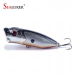 High quality 1PCS Popper Lure 5 colors available  6.5cm 11.8g fishing lure with 6# hooks  fishing tackle  fishing bait