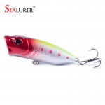 High quality 1PCS Popper Lure 5 colors available  6.5cm 11.8g fishing lure with 6# hooks  fishing tackle  fishing bait