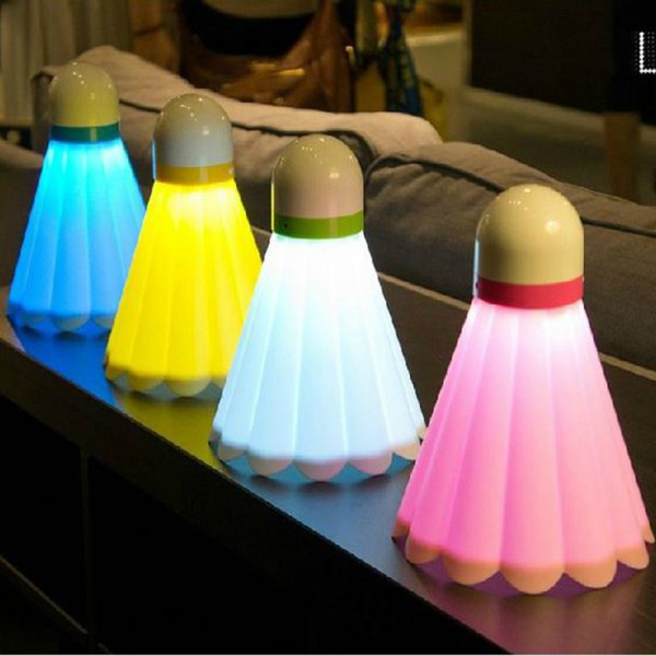 High quality creative Led Badminton Night Light Energy Saving Lamp USB charging table light baby bedroom bedside lamp nightlight