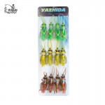 Hopper Flies Dry Fly Fishing Flies 12pcs Insect Baits  Fishing Lure Carp Trout Muskie Fly Tying Material Flyfishing Grass hopper