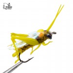 Hopper Flies Dry Fly Fishing Flies 12pcs Insect Baits  Fishing Lure Carp Trout Muskie Fly Tying Material Flyfishing Grass hopper