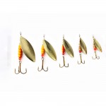 Hot 1PC 1#-5# Vissen Giant Killer Plain Mepps Fishing Lure Hard Spoon With Sharped Treble Hook Souple Peche Tackle