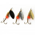 Hot 1PC 1#-5# Vissen Giant Killer Plain Mepps Fishing Lure Hard Spoon With Sharped Treble Hook Souple Peche Tackle