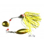 Hot 2016 Spinnerbait Mixed Weight 5 Colors Metal Fishing Spoon Jigs Skirt Silicone Fishing Lures Spinner Baits