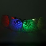 Hot 4 Pcs/lot  Dark Night Colorful LED Badminton Goose Feather Shuttlecock Shuttlecocks Outdoor Sports badminton Ball Freeship