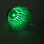 Hot 4 Pcs/lot  Dark Night Colorful LED Badminton Goose Feather Shuttlecock Shuttlecocks Outdoor Sports badminton Ball Freeship