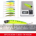 Hot 43pcs/lot fishing lure Set Mixed 6 models fishing tackle 43 color Minnow lure Crank Lures Mix fishing bait DWMI006