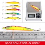 Hot 43pcs/lot fishing lure Set Mixed 6 models fishing tackle 43 color Minnow lure Crank Lures Mix fishing bait DWMI006