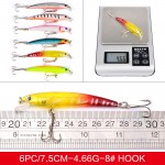 Hot 43pcs/lot fishing lure Set Mixed 6 models fishing tackle 43 color Minnow lure Crank Lures Mix fishing bait DWMI006