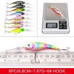 Hot 43pcs/lot fishing lure Set Mixed 6 models fishing tackle 43 color Minnow lure Crank Lures Mix fishing bait DWMI006