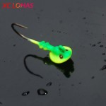 Hot 5 Pcs/ Lot Fish Head Hooks 7g/10g14g Random Color Lead Head Hook Lure Hook Jig Head Fishing Tackle Fishing Accessories