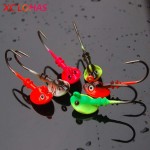 Hot 5 Pcs/ Lot Fish Head Hooks 7g/10g14g Random Color Lead Head Hook Lure Hook Jig Head Fishing Tackle Fishing Accessories