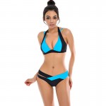 Hot Girls Sexy Bikinis Women Swimwear 2017 Summer Beach Wear Push Up Swimsuit Bikini Set Bandage Bathing Suit Color Block XL