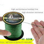 Hot New 500m 4x Braided Fishing Line 11 Colors Super PE Line Strong Strength