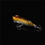 Hot Sale 1 pcs hard plastic Popper Artificial Bait 3d Eyes Fishing Crankbait Lure 6.5cm/13g Swimbait Lures