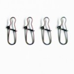 Hot Sale 100pcs Hooked Snap Pin Stainless Steel Fishing Barrel Swivel Safety Snaps Hook Lure Accessories Connector Snap Pesca