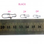 Hot Sale 100pcs Hooked Snap Pin Stainless Steel Fishing Barrel Swivel Safety Snaps Hook Lure Accessories Connector Snap Pesca