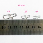 Hot Sale 100pcs Hooked Snap Pin Stainless Steel Fishing Barrel Swivel Safety Snaps Hook Lure Accessories Connector Snap Pesca