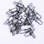 Hot Sale 100pcs Hooked Snap Pin Stainless Steel Fishing Barrel Swivel Safety Snaps Hook Lure Accessories Connector Snap Pesca