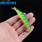 Hot Sale New Arrival 2016 1pcs Hard Tight Wobbler Fishing Minnow Lures 8.5cm 8g Treble Hooks Fishing Bait